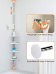 4-Tier Bathroom Corner Shelf - 1