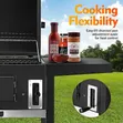 King Charcoal BBQ Grill Trolley - Portable Aluminium - 3