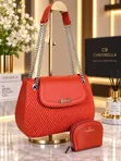 Chris Bella 2-Piece Quilted Shoulder Bag & Coin Purse Set - 1