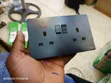 Heavy Duty Double Socket (Black) - 1