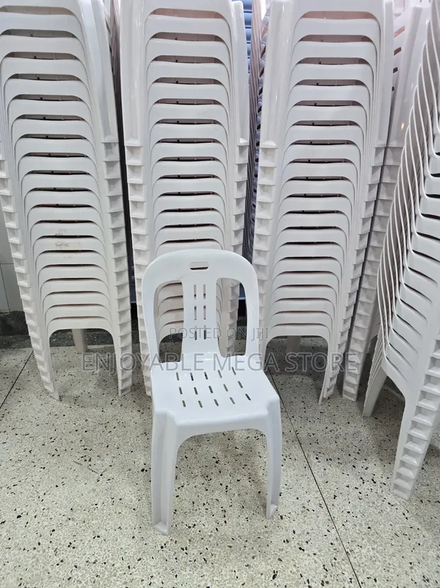 Luxury Armless Plastic Chairs - Brand New - 1