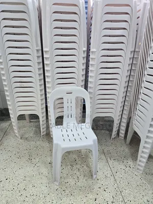 Luxury Armless Plastic Chairs - Brand New