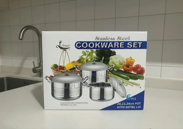 6-Piece Jingyifa Stainless Steel Cookware Set - 1