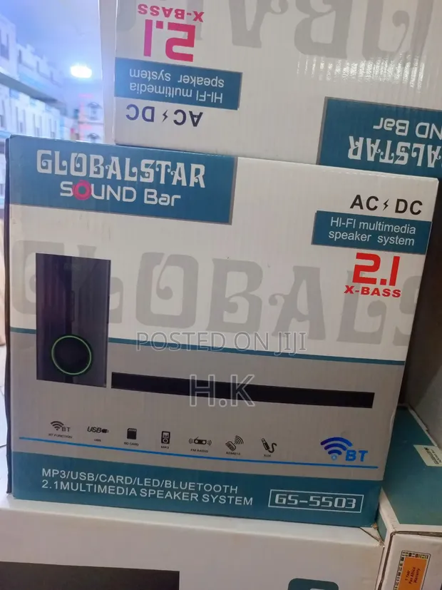 Globalstar GS-5503 2.1-Channel Hi-Fi Multimedia Soundbar System - 1