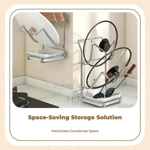 Kitchen Pot Lid Storage Rack - 1