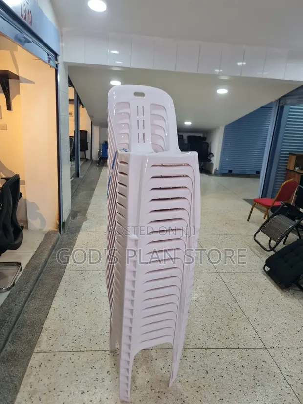 Vented Armless Plastic Bar Chairs (White) - 1