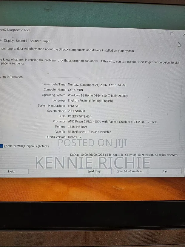 Lenovo ThinkPad T14 Laptop - 18GB RAM, 512GB SSD - 1
