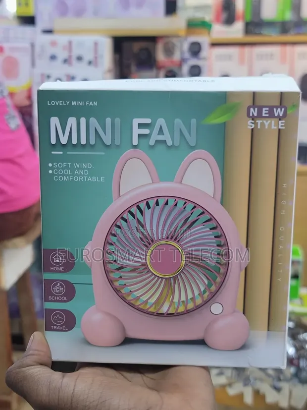 Mini USB Rechargeable Desktop Fan - 1