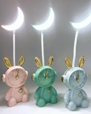Desk Lamp with Clock and Alarm (Green)