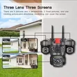 3 Lens 4G CCTV Camera with Night Vision & 2-Way Audio - 2