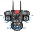 3 Lens 4G CCTV Camera with Night Vision & 2-Way Audio - 3