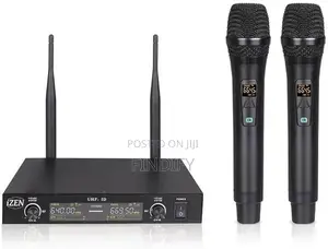 Dual Channel Wireless Microphone System with Handheld Dynamic Mics