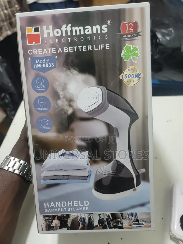 Hoffmans Handheld Garment Steamer (Model: HM-9038) - 1
