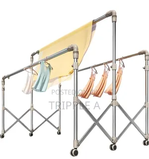 Heavy Duty Stainless Steel Laundry Drying Rack with Wheels