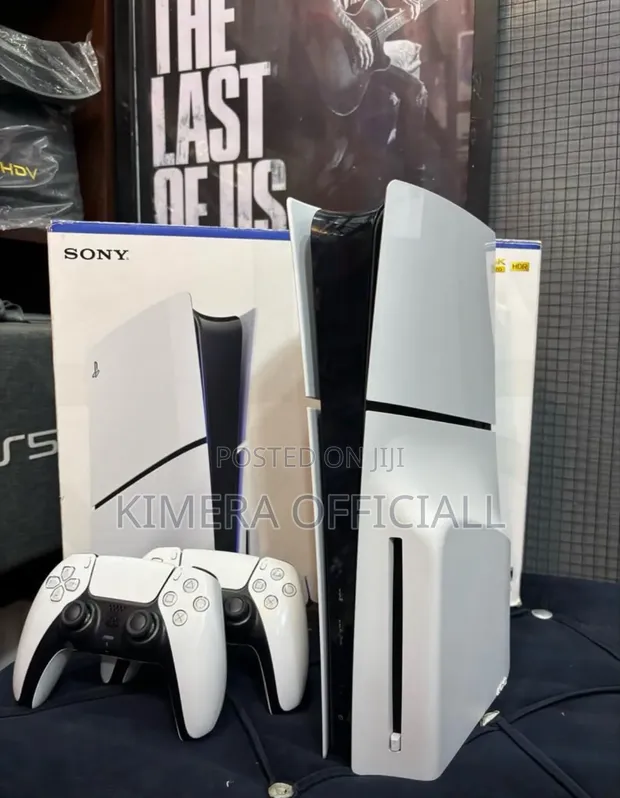 Playstation 5 Slim Disc Edition with 2 Controllers & Games - 1