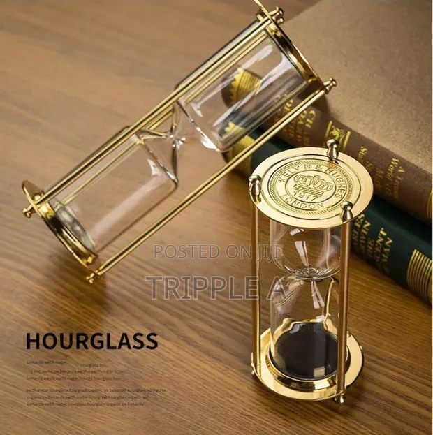 Decorative Gold Hourglass Timer - 1