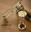 Decorative Gold Hourglass Timer - 1