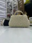 Pearl Beaded Clutch Bag - 1