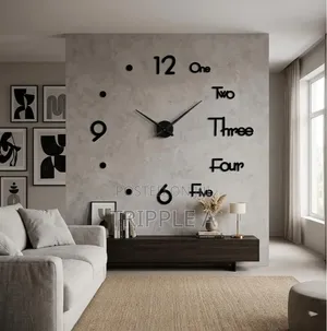 Modern Large 3D Wall Clock