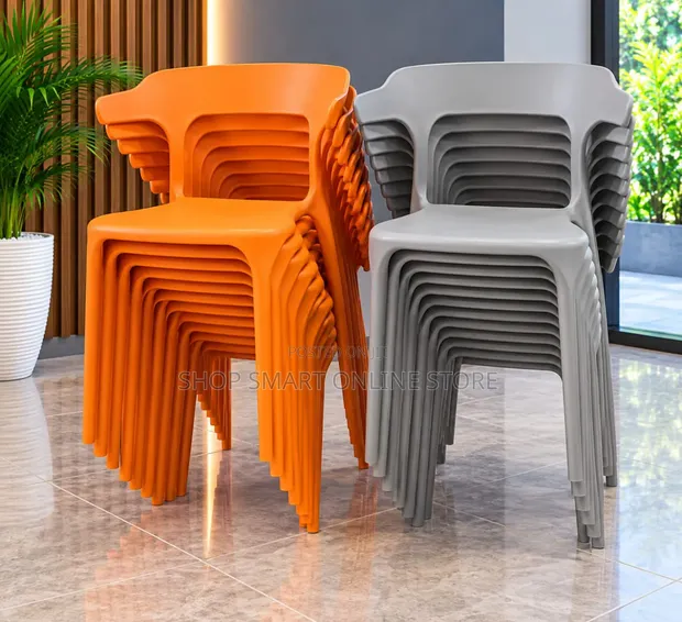 Elegancy Plastic Chairs with Armrests - 1
