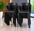 Elegancy Plastic Chairs with Armrests - 2