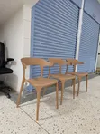 1pc Combo Plastic Dining Chairs with Armrest - 2