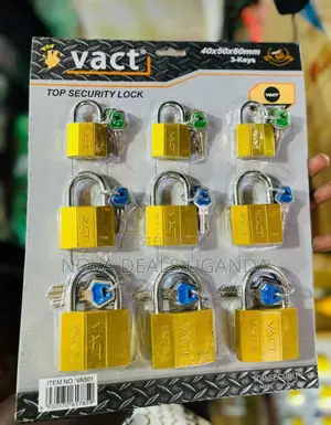 VACT 60mm Heavy-Duty Security Padlock with 3 Keys