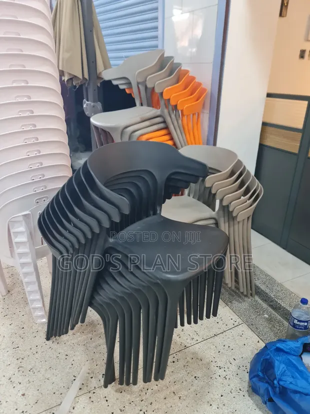 Stackable Plastic Dining Chairs (1pc) - 1