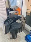 Stackable Plastic Dining Chairs (1pc) - 1