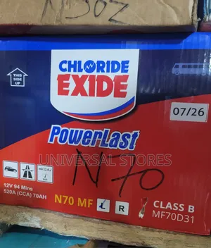 Chloride Exide PowerLast N70 MF Battery