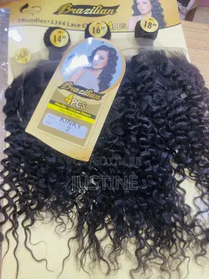 4pcs Curly Human Hair with Free Closure