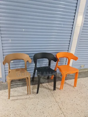 Stackable Hole Back Plastic Chairs - Brand New