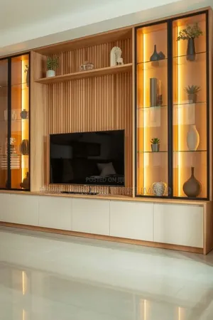 Glassed Wall Unit TV Stand Made to Order