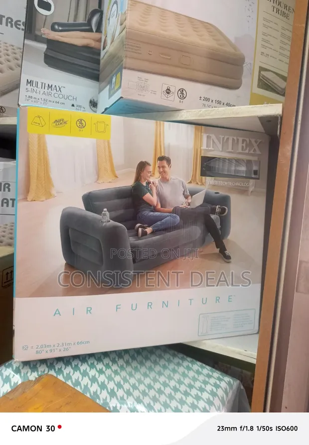 2-in-1 Inflatable Air Sofa Bed - 1