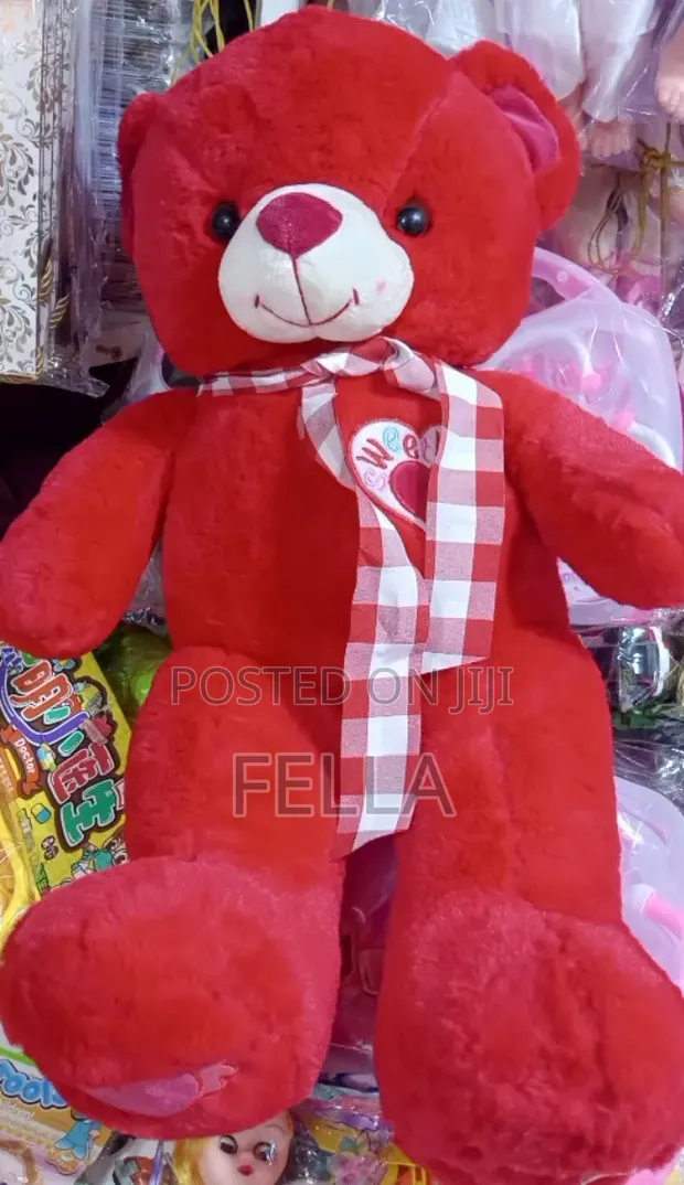 Red Long Leg Teddy Bear - 1