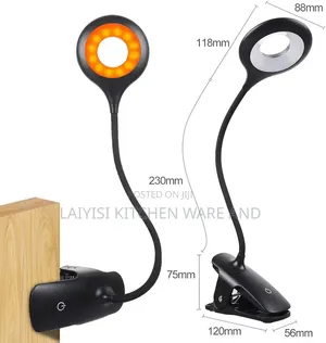 Rechargeable Clamp Reading Lamp - 3 Modes