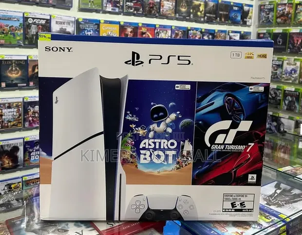 Brand New PS5 Slim Disc Edition 1TB SSD with Free Games - 1