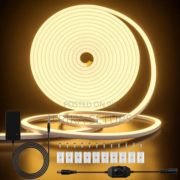 5m Cozylady Warm White LED Neon Strip Light - 1