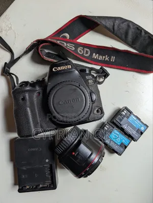 Canon 6D Mark II DSLR Camera with 50mm f/1.8 Lens