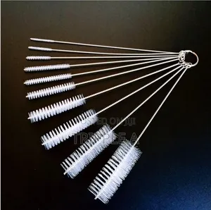 10pcs Stainless Soft Hair Nylon Cleaning Brushes Set