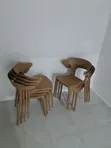 Classical Modern Plastic Dining Chairs (Set of 4) - 1