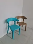 Fashionable Plastic Dining Chairs (Set of 4) - 2