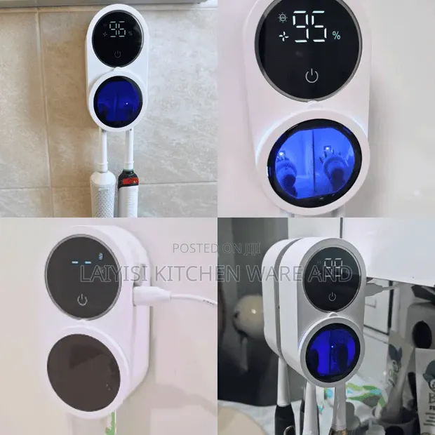 UV Toothbrush Sanitizer Wall Mounted Holder - 1