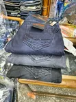 Checked Jean Pants - Straight Fit - 2