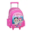 Cartoon Trolley School Backpack - Pink - 2