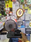 4-in-1 Rechargeable Fan & Reading Lamp with Phone Holder - 1