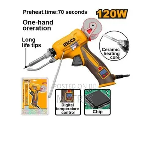 INGCO Soldering Gun with Solder Feeder (120W)