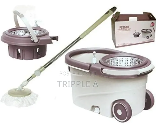 Magic Dry Bucket Mop 360° Self Spin Mop - 1