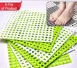 6pcs Square Shower Mat - Non-Slip Bath Mats - 3