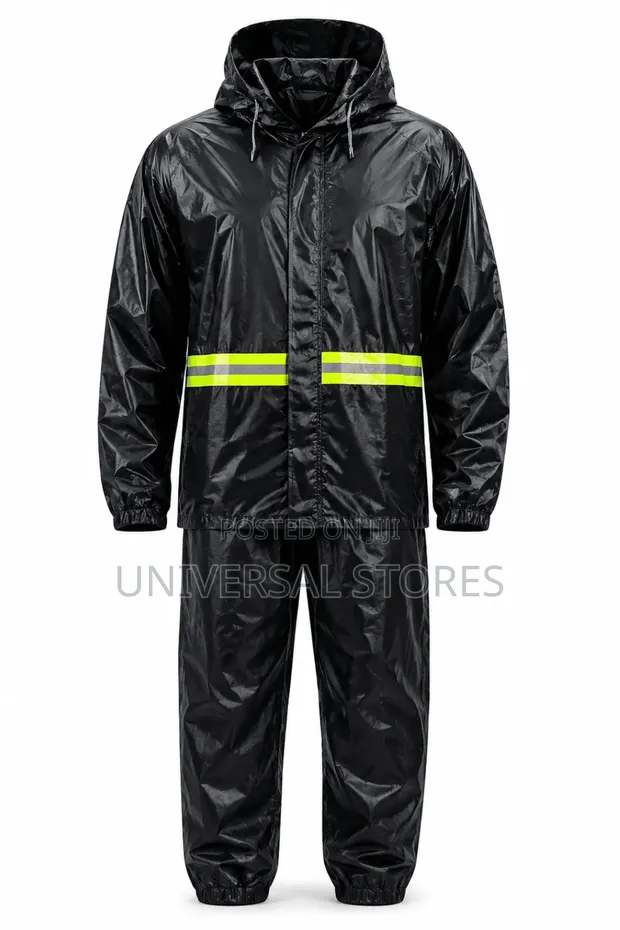 Riding Suit Rain Coat with Trouser - Black/Blue - 1